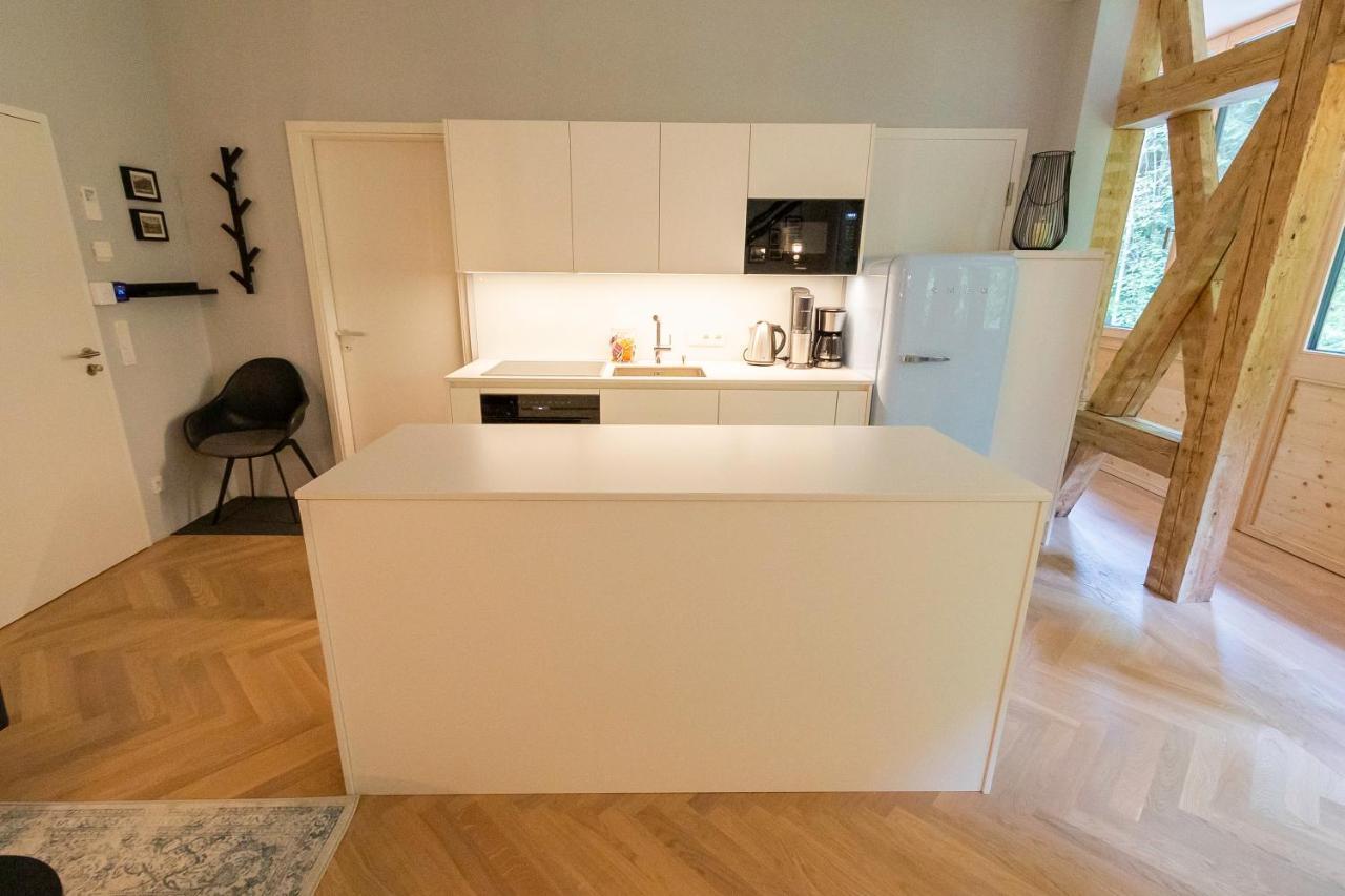 Apartment In Historischer Villa Mit Parkplatz Grünau im Almtal Kültér fotó