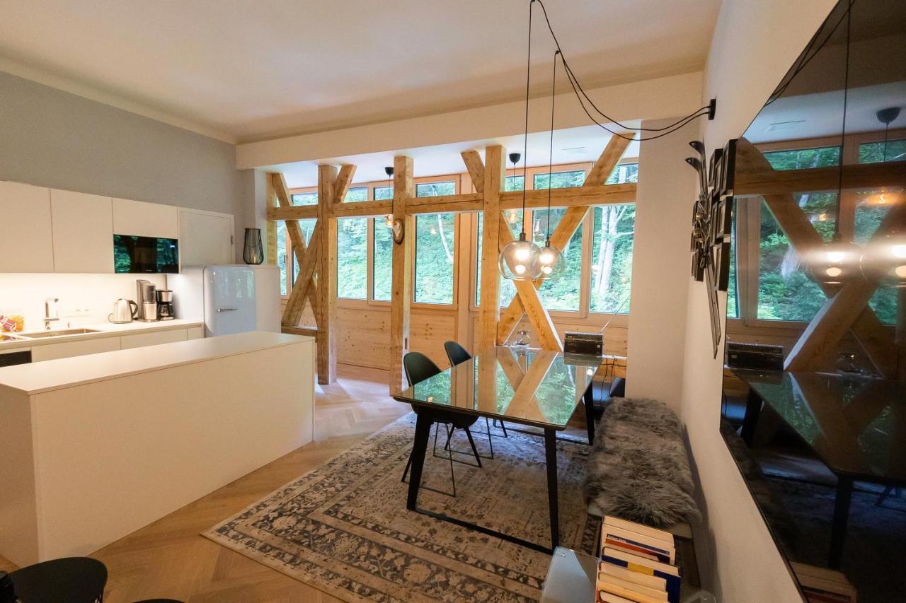 Apartment In Historischer Villa Mit Parkplatz Grünau im Almtal Kültér fotó